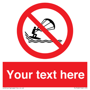 Custom No kite surfing